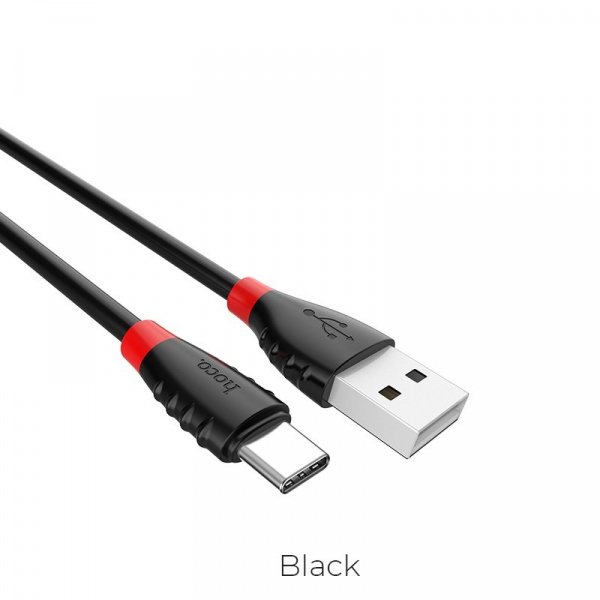 Кабель Hoco X27 Excellent, USB - USB Type-C, 1.2 м, черный