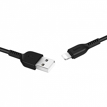 Кабель Hoco X20 Flash, lightning, 1 м, черный
