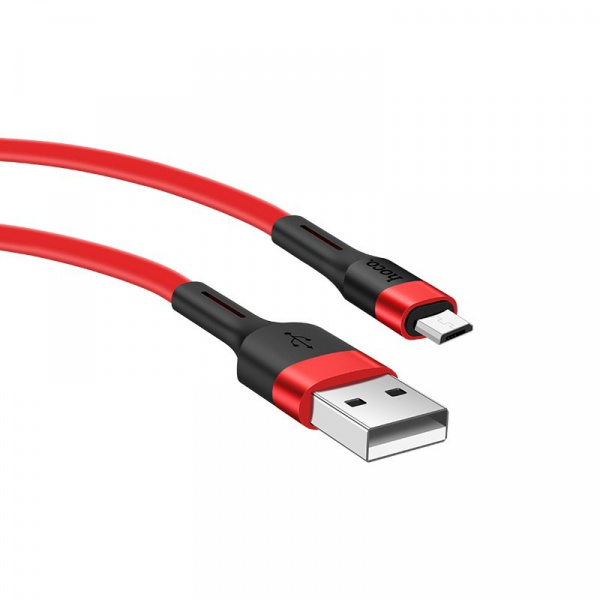 Кабель Hoco X34 USB - micro USB, 1 м красный