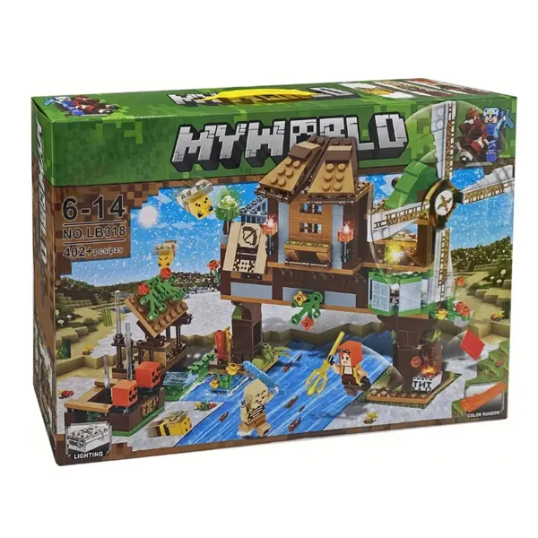 Конструктор LB  My World Мельница у реки 402 деталей