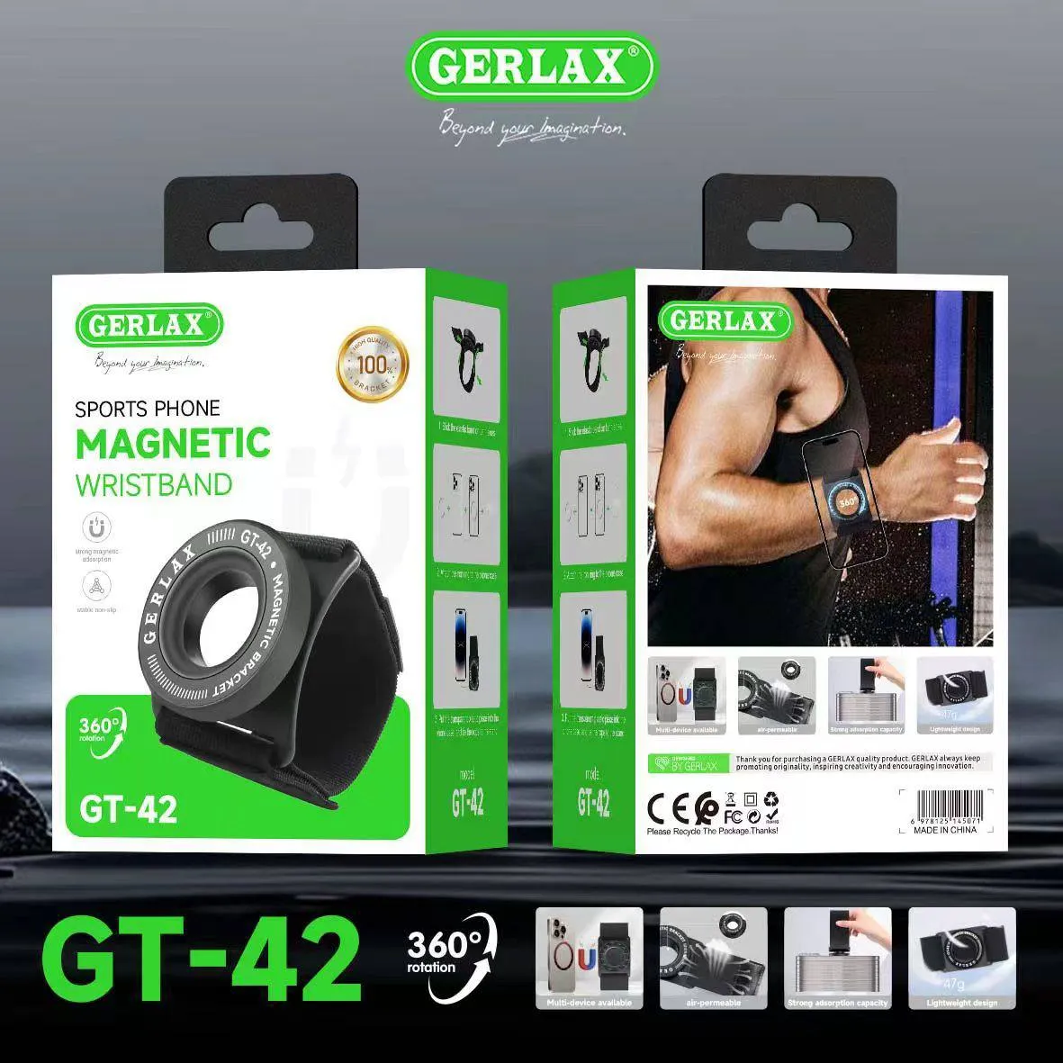 Спортивный магнитный браслет для телефона GT-42