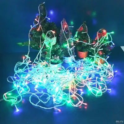 Гирлянда Лента 120 ламп LED 5 м разноцветная